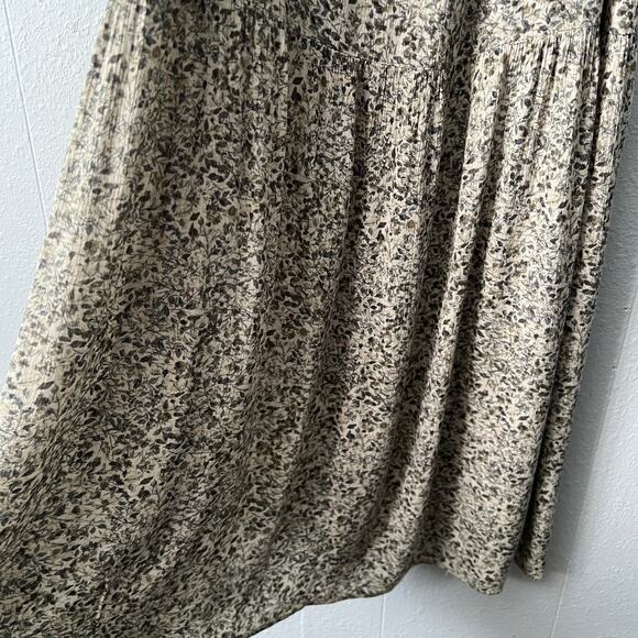 Carly Jean Babydoll Dress Womens Medium Floral Midi Dark Forest Fairy Boho Beach - Picture 6 of 15